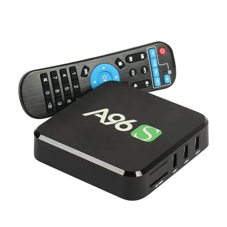 A96S Amlogic S905X 4K Android 6.0 KODI 16.1 TV Box 2.4G WiFi HDMI Player Quad Core 2+8GB - EU Plug