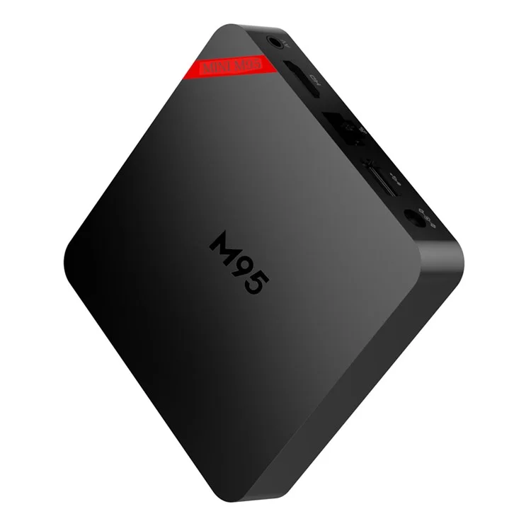 MINI M95 Android 6.0 Amlogic S905X Kodi 16.1 TV Box Quad Core 1+8GB WiFi 2.4G Streaming Media Player - UK Plug