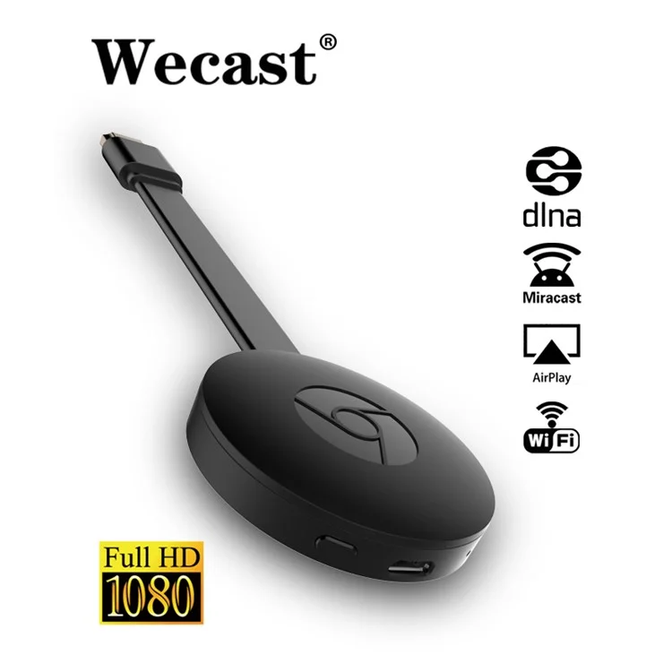 Wecast E8 Streaming Dongle Mirroring DLNA Miracast WiFi Display Dongle - Black