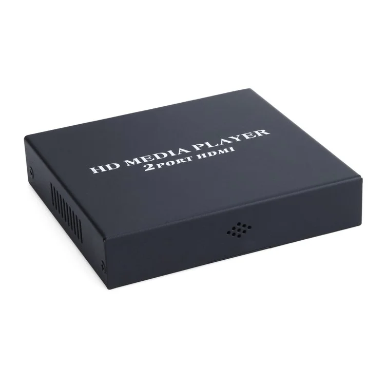 MP026-F10 Portable 1080P Full HD Media Player with 2-Port HDMI/AV Output - US Plug