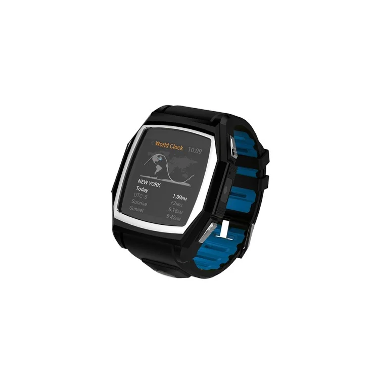 GT68 MTK6261 Android Watch Phone with Camera Heart Rate Monitor Pedometer etc - Blue