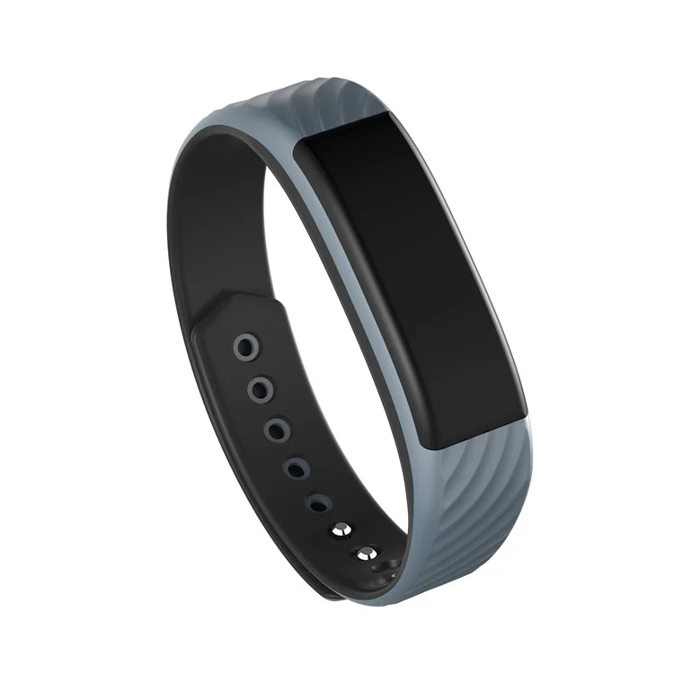 W810 Fitness Tracker Bluetooth 4.0 Smart Bracelet Watch Wristband with Heart Rate Monitor for IOS Android - Grey