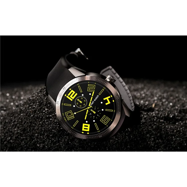 K98H GPS Sport Smart Watch 3G Watch Phone with Android 4.1 1.3-inch Screen - Black