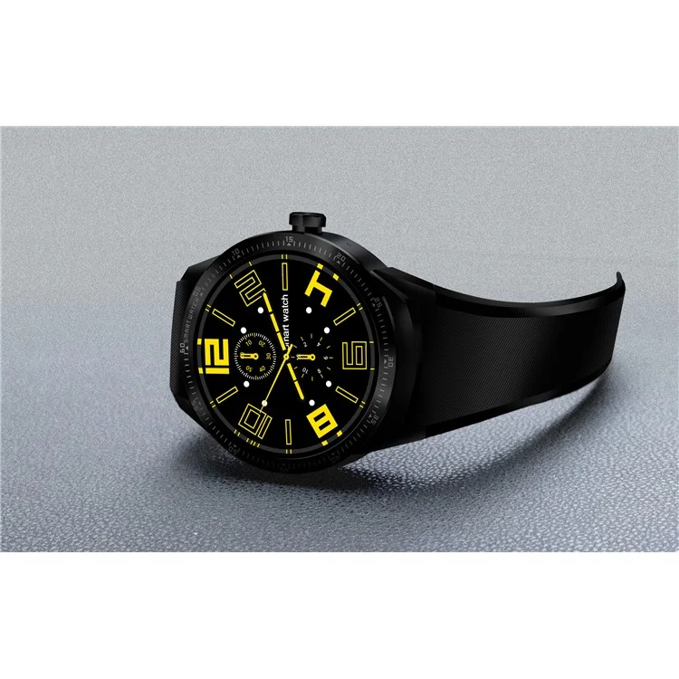 K98H GPS Sport Smart Watch 3G Watch Phone with Android 4.1 1.3-inch Screen - Black