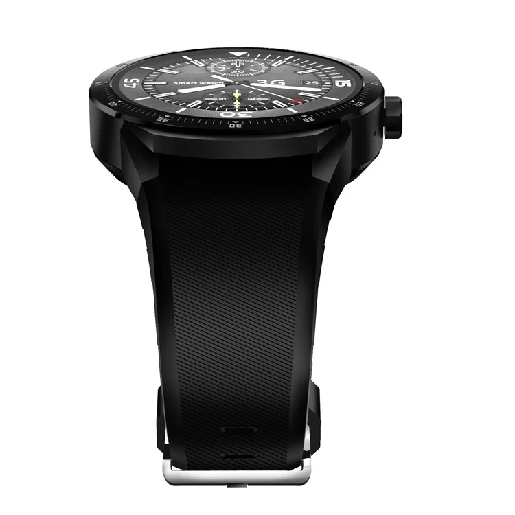 K98H GPS Sport Smart Watch 3G Watch Phone with Android 4.1 1.3-inch Screen - Black