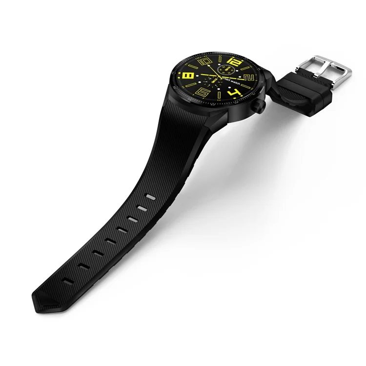 K98H GPS Sport Smart Watch 3G Watch Phone with Android 4.1 1.3-inch Screen - Black