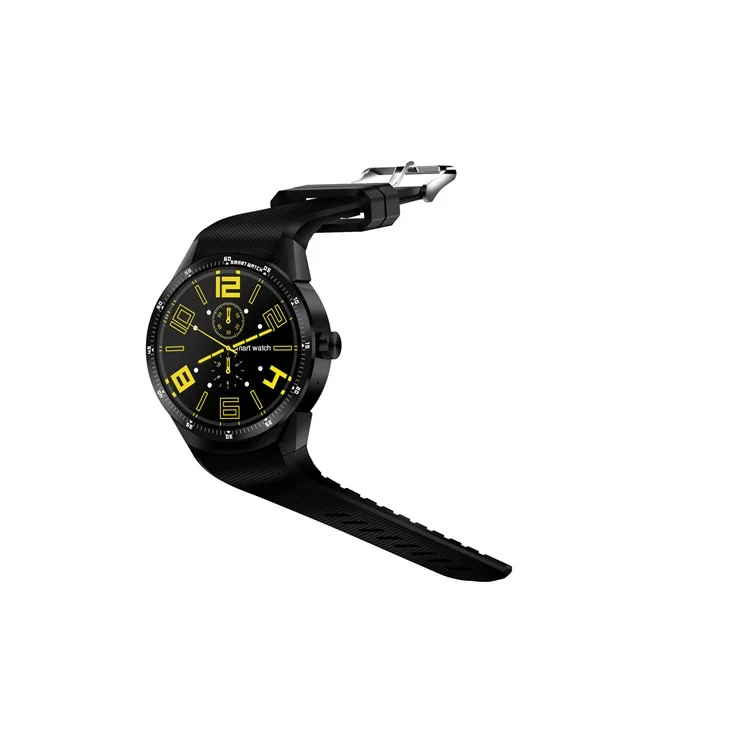 K98H GPS Sport Smart Watch 3G Watch Phone with Android 4.1 1.3-inch Screen - Black