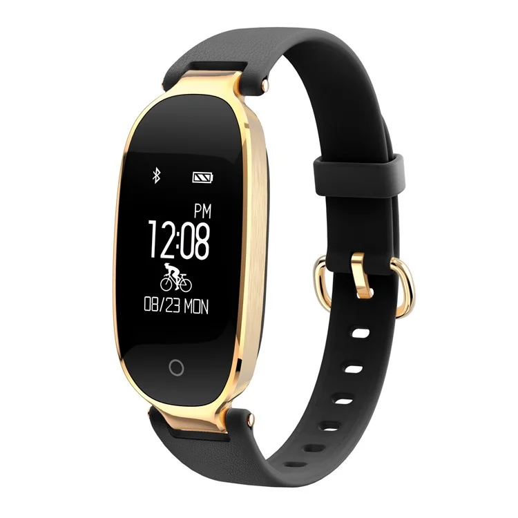 S3 Bluetooth 4.0 Dynamic Heart Rate Smart Health Bracelet for IOS Android - Black