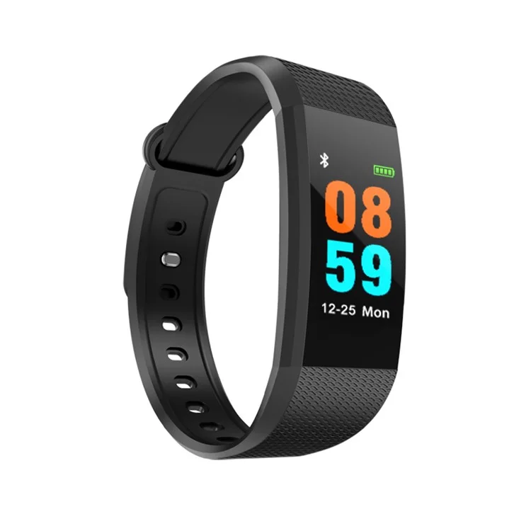 I9 0.96 inch Colorful Display Sleeping Heart Rate Monitor Bluetooth 4.0 Smart Wristband - Black