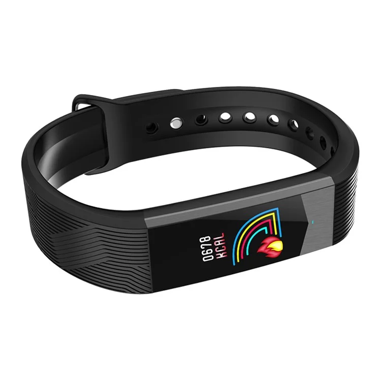 B30 3D UI 0.96 inch Colorful Display Sleeping Heart Rate Monitor Bluetooth 4.0 Smart Wristband - Black