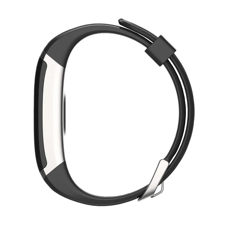 GT101 0.96-inch TFT Color Screen Fitness Tracker Heart Rate Monitor Watch Smart Wristband - Silver / Black