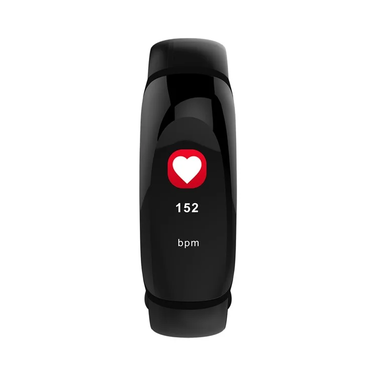 U8 PLUS 0.96 inch TFT Colorful Display Sleeping Heart Rate Monitor Bluetooth 4.0 Smart Wristband - Black