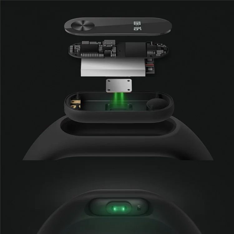 XIAOMI Mi Band 2 with 0.42" OLED Display/Touch Key Control/Heart Rate Monitor