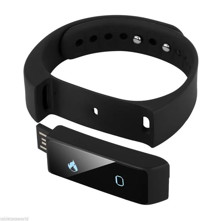 I5 Plus Smart Bracelet IP67 Bluetooth 4.0 Wristband Support Sleep Monitor Sedentary Reminder - Black
