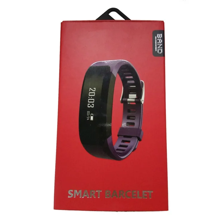 H28 0.86-inch Bluetooth 4.0 Water Resistant Smart Band, Heart Rate Monitor Fitness Tracker - Black