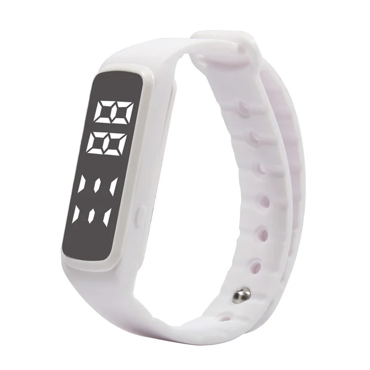 CD5 Silicone Sport Wristband with Calorie Consumption Pedometer Sleep Monitor Multi-functions - White