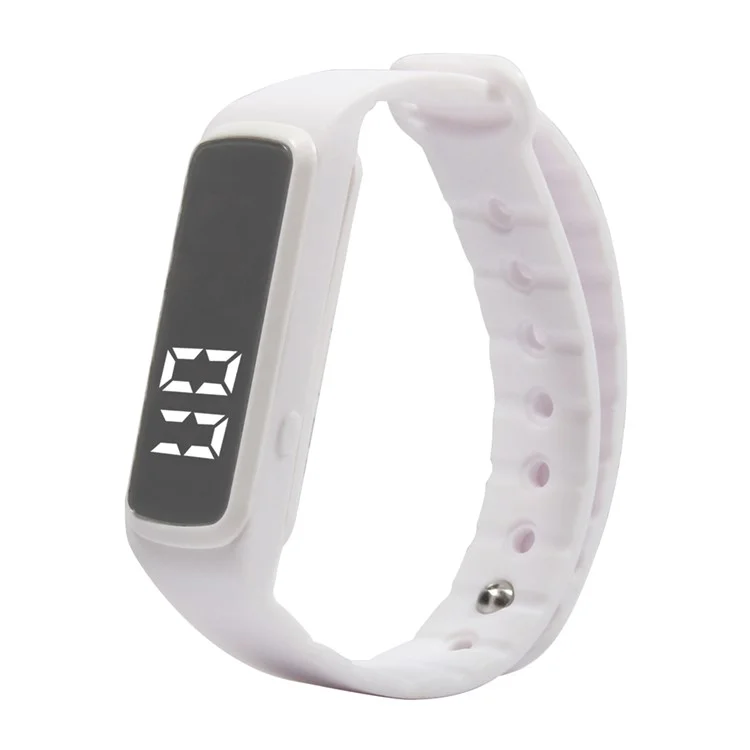 CD5 Silicone Sport Wristband with Calorie Consumption Pedometer Sleep Monitor Multi-functions - White