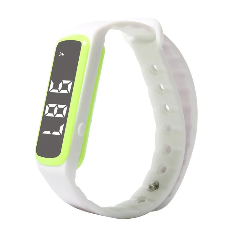 CD5 Silicone Sport Wristband with Calorie Consumption Pedometer Sleep Monitor Multi-functions - White