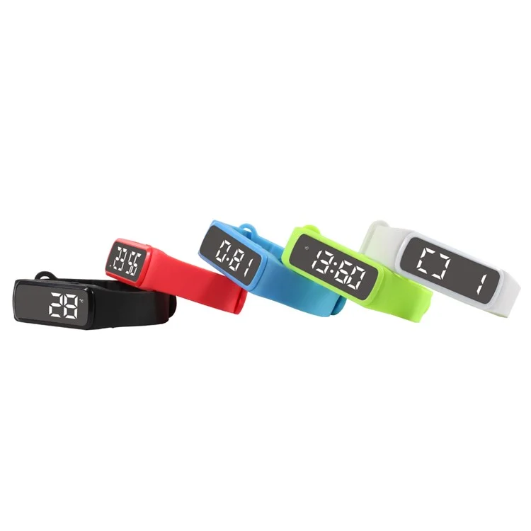 CD5 Silicone Sport Wristband with Calorie Consumption Pedometer Sleep Monitor Multi-functions - White