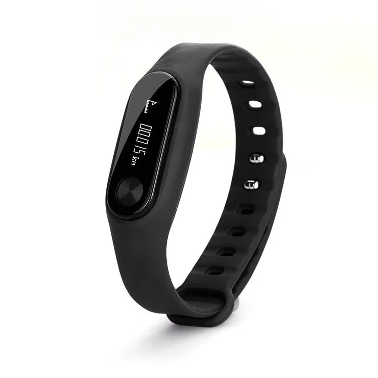 Blood Pressure Heart Rate Monitor Bluetooth 4.0 Smart Sports Bracelet - Black