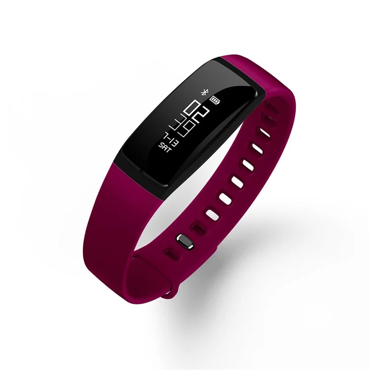 V07 0.87-inch Arrhythmia Alert Health Tracker IP67 Waterproof Bluetooth 4.0 Smart Wristband - Rose
