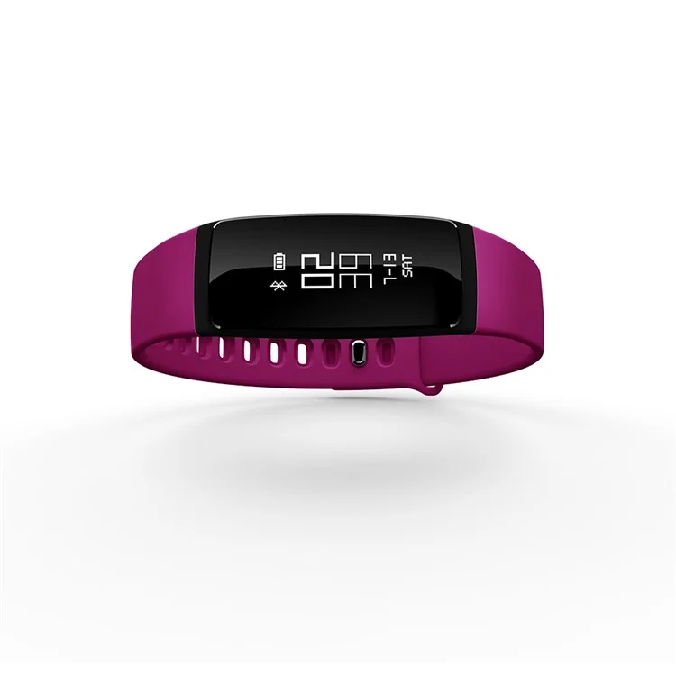 V07 0.87-inch Arrhythmia Alert Health Tracker IP67 Waterproof Bluetooth 4.0 Smart Wristband - Rose
