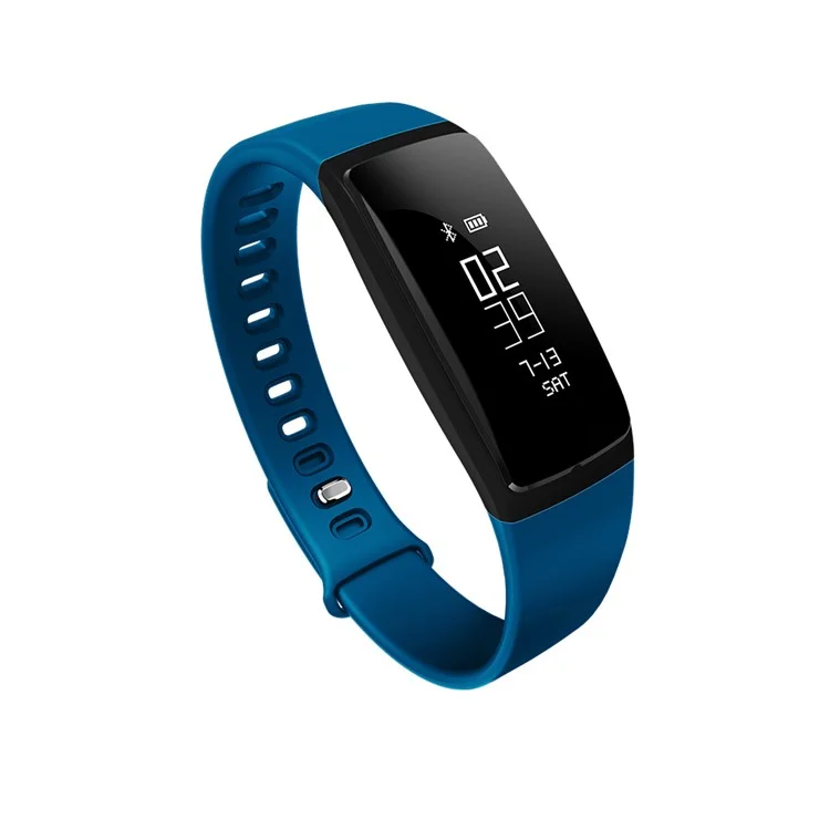 V07 Health Tracker Multi-functional Bluetooth Smart Watch Support Apple and Android Phones - Blue