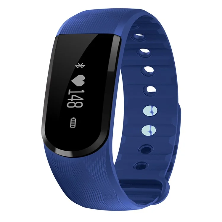 ID101 Bluetooth 4.0 Smart Watch Wrist Band Support Heart Rate Monitor - Blue