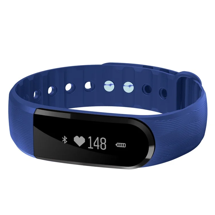 ID101 Bluetooth 4.0 Smart Watch Wrist Band Support Heart Rate Monitor - Blue