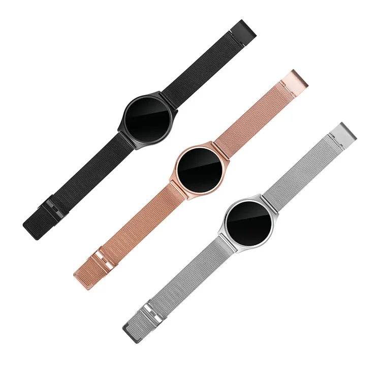 M7 Heart Rate/Blood Pressure/Sport Activity Monitor Bluetooth Fitness Smart Watch - Black Steel Band