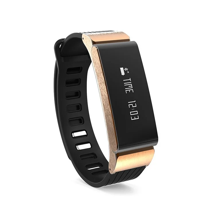 W6 Smart Bluetooth 4.0 Bracelet 0.86-inch OLED Sports Fitness Wristband (CE/FCC) - Gold Color
