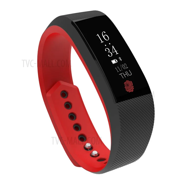 B15 0.91 inch OLED Screen Bluetooth 4.0 Heart Rate Monitor Smart Wristband Fashionable Sport Bracelet - Red