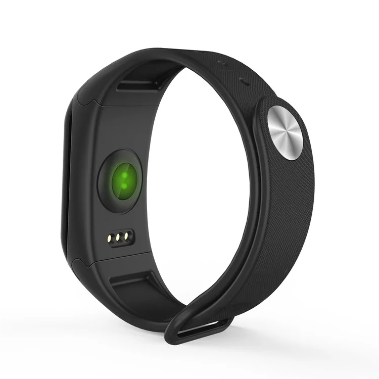 F1 0.66-inch Bluetooth 4.0 Fitness Tracker Smart Bracelet with Heart Rate Monitor for IOS Android - Black