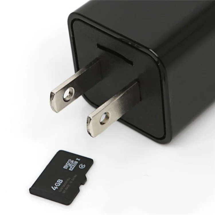 Mini 1080P WiFi HD Hidden Spy Camera Motion Detection Video Recorder USB Wall Charger - US Plug