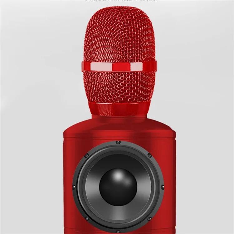 Q8 5W Cellphone Wireless Bluetooth  Karaoke KTV Singing Microphone Recorder, Support Android iOS - Red