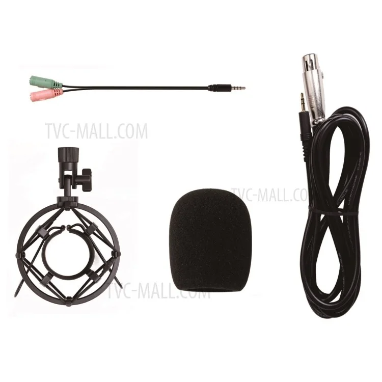 YANMAI Q8 3.5mm Plug Adjustable Professional Studio Broadcasting Recording Condenser Microphone