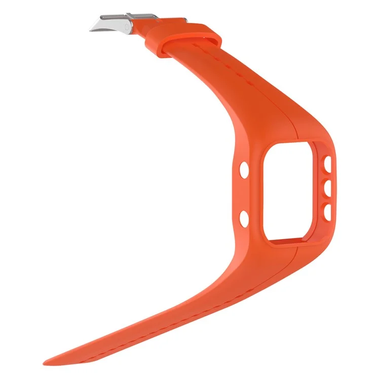 Pin Buckle Silicone Watch Band Replacement for Polar A300 - Orange