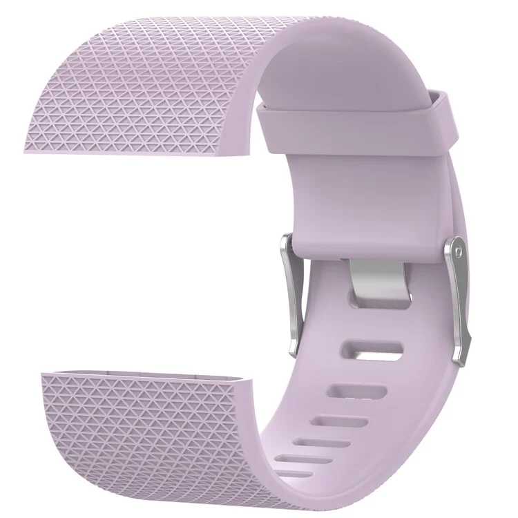 TPE Soft Watch Strap Replacement with Installation Tools for Fitbit Surge - Light Purple, Size: S