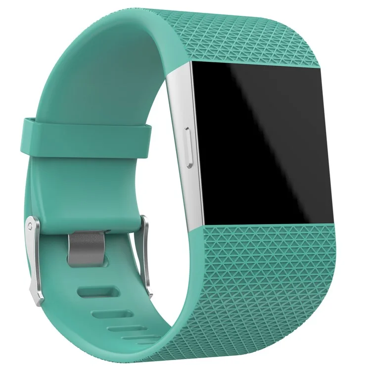 Für Fitbit Surge Soft TPE Watch Band Mit Installationswerkzeugen - Cyan, Größe: S