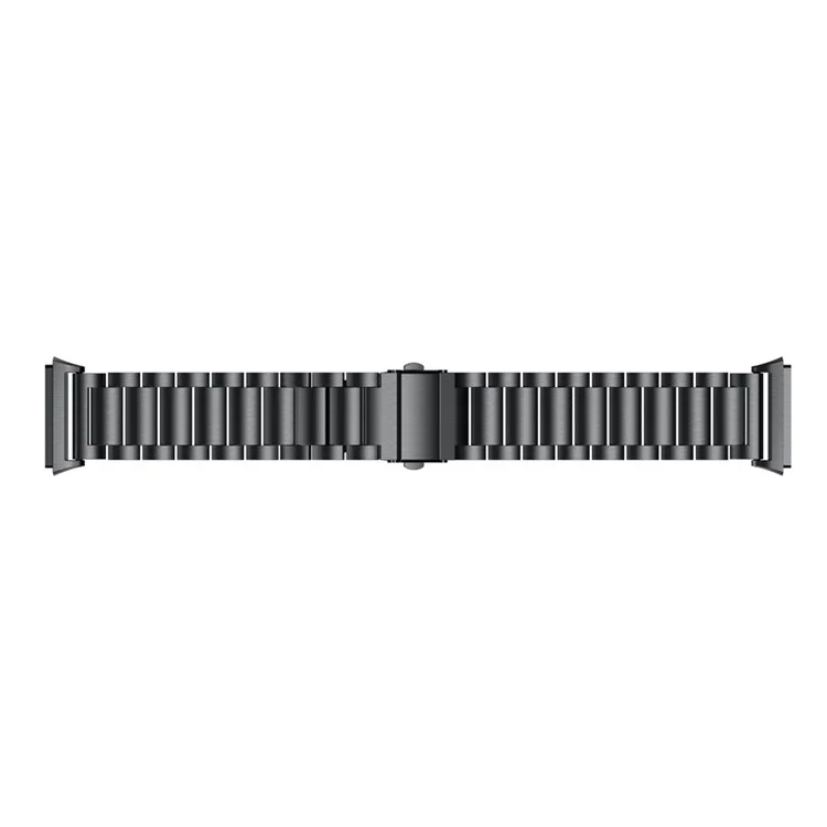 Solid Stainless Steel Watch Band Replacement for Fitbit Ionic - Black
