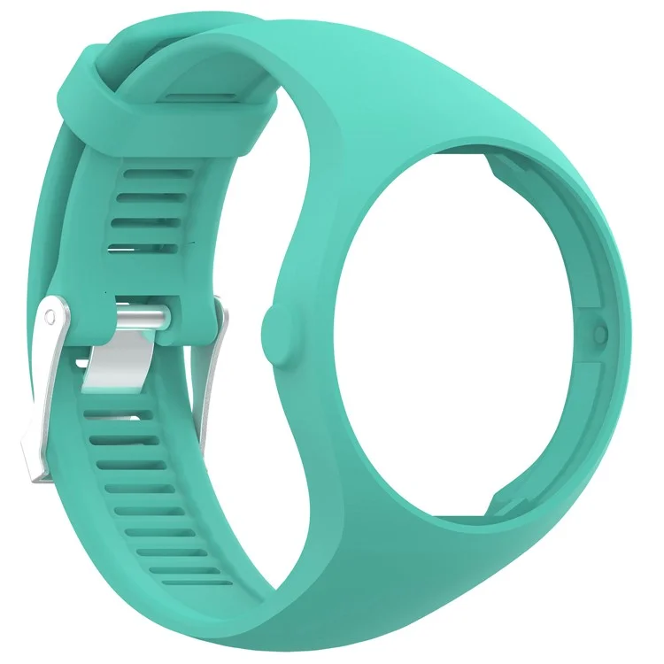 Flexible Silicone Wrist Watch Strap for Polar M200 - Cyan