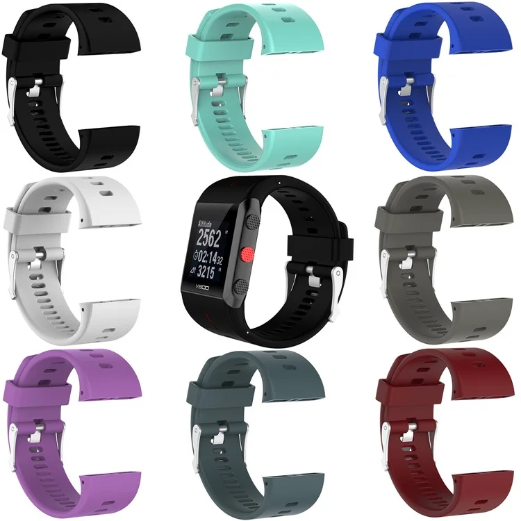 Soft Wrist Watch Silicone Strap Replacement for Polar V800 GPS Sports Watch - Blackish Green