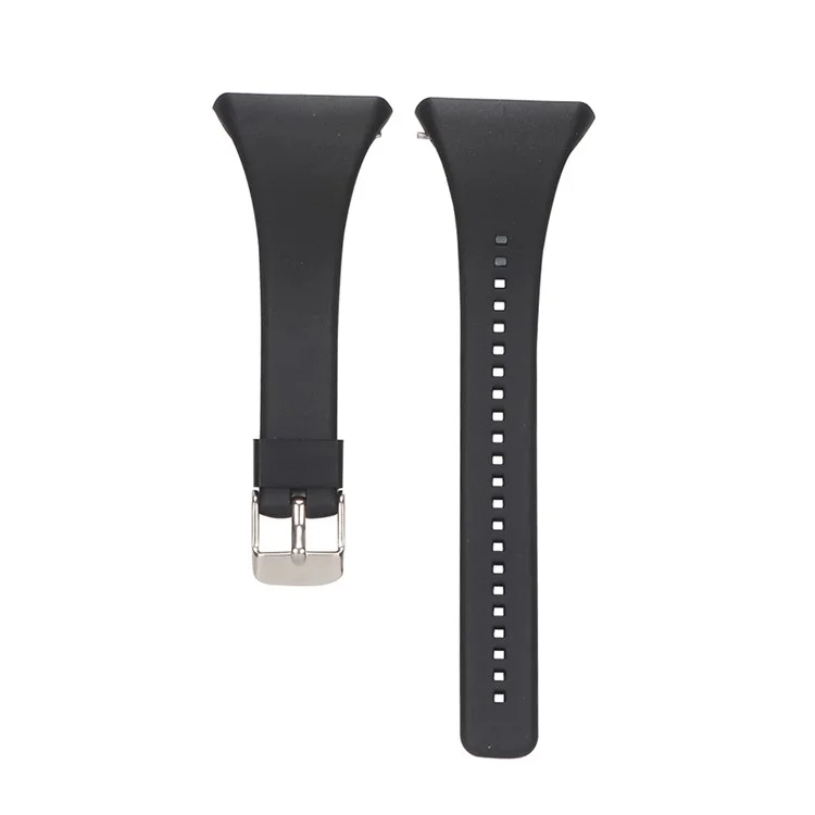 Soft Silicone Wrist Watch Band Strap for Polar FT4 / FT7 - Black