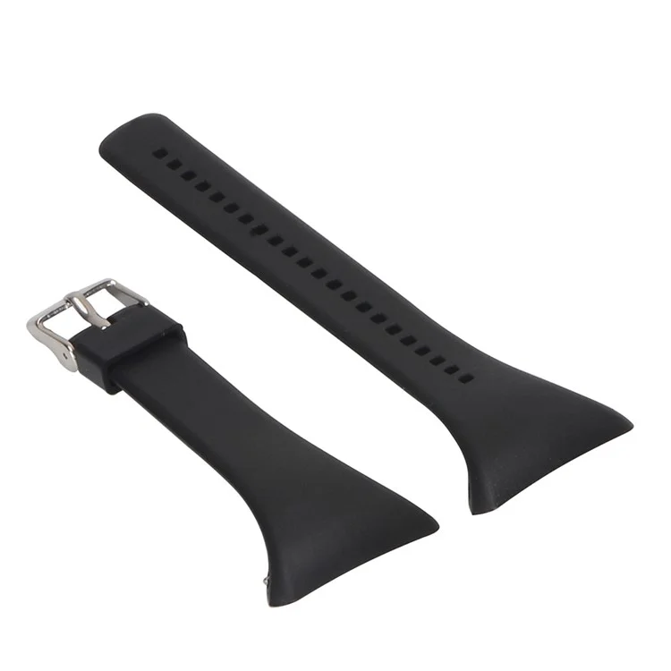 Soft Silicone Wrist Watch Band Strap for Polar FT4 / FT7 - Black