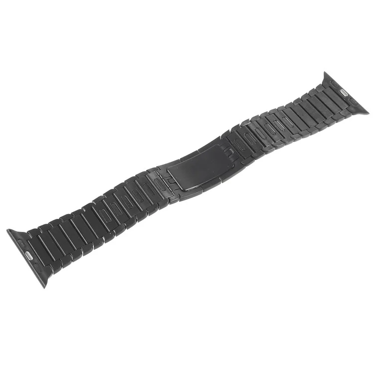 XINCUCO 316L Stainless Steel Watch Strap with Butterfly Buckle for Apple Watch Series 3/2/1 42mm - Black