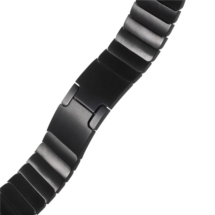 XINCUCO 316L Stainless Steel Watch Strap with Butterfly Buckle for Apple Watch Series 3/2/1 42mm - Black