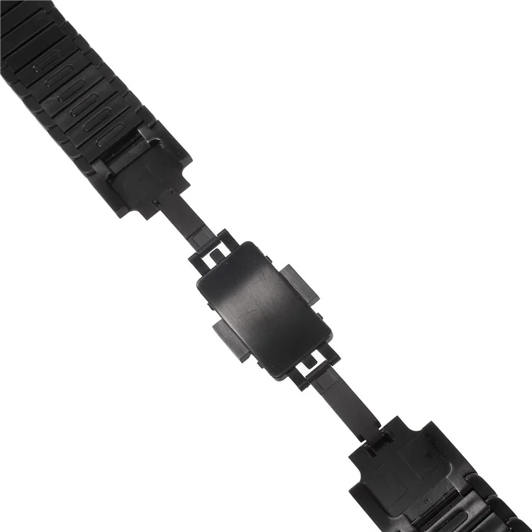 XINCUCO 316L Stainless Steel Watch Strap with Butterfly Buckle for Apple Watch Series 3/2/1 42mm - Black
