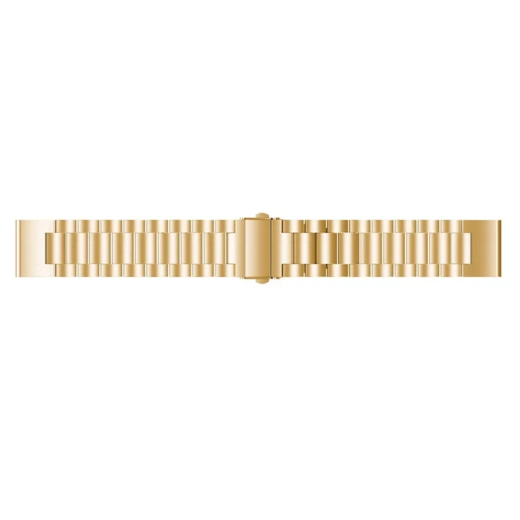 For Garmin Fenix5/Forerunner 935 22mm Stainless Steel Watchband Folding Clasp Wrist Strap Replacement - Gold Color