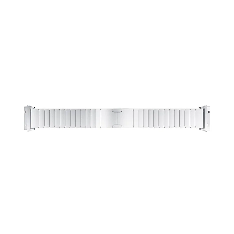 Stainless Steel Link Chain Watch Strap with Lugs Adapters for Fitbit Ionic - Silver Color