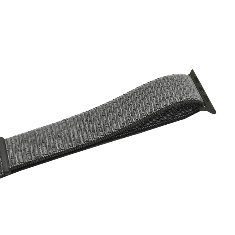 XINCUCO Nylon Velcro Closure Wrist Watch Strap for Apple Watch Series 3/2/1 42mm - Black